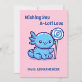 Carte de jour Axolotl Valentines (Devant)