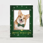 Carte de jour Corgi St. Patricks (Devant)