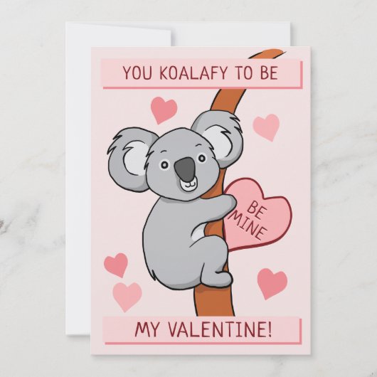 Carte de jour Cute Koala-ty Valentines (Devant)