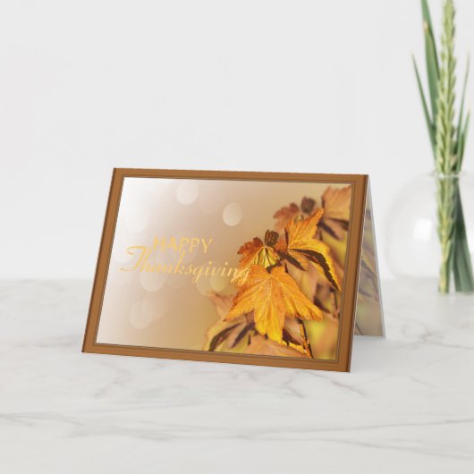 Carte de jour d'Action de grâce (Devant)