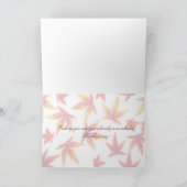 Carte de jour d'Action de grâce (Intérieur)