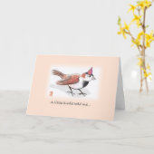 Carte de jour d'adoption de Little Birdie (Fleur jaune)