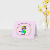 Carte de jour d'appréciation de la femme lesbienne (Fleur jaune)