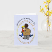 Carte de jour d'appréciation du mari gay amusant (Fleur jaune)