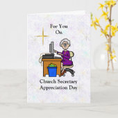 Carte de jour d'appréciation du secrétaire de l'Ég (Fleur jaune)