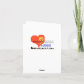 Carte de jour d'appréciation pour coiffeuse fémini (Dos)