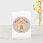 Carte de jour de chien (Fleur jaune)