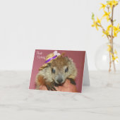 Carte de jour de Clara Groundhog (Fleur jaune)