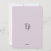 Carte de jour de commande personnalisée Imani & Da (Dos)