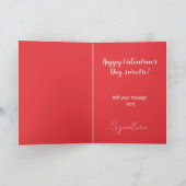 Carte de jour de Cupcake de cerises rouges Valenti (Intérieur)