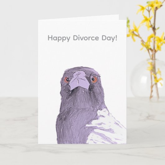 Carte de Jour de Divorce Joyeux (Fleur jaune)