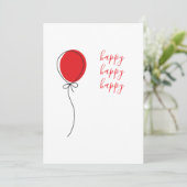 Carte de Jour de Fête (Debout devant)