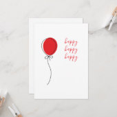 Carte de Jour de Fête (Devant/Arrière en situation)