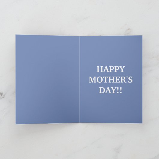 CARTE DE JOUR DE LA MÈRE (Intérieur)