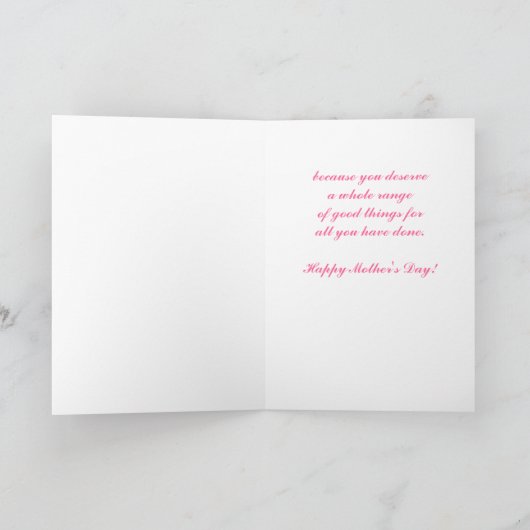 Carte de jour de la mère (Intérieur)