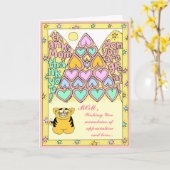 Carte de jour de la mère (Fleur jaune)