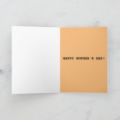 CARTE DE JOUR DE LA MÈRE CHAT NOIR CUTE (Intérieur)