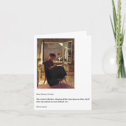 CARTE DE JOUR DE LA MÈRE DE L'ÉCOLE DU DROIT (Devant)