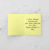 CARTE DE JOUR DE LA MÈRE ~ LADY REACHING4 BUTTERFL (Intérieur)