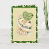 Carte de jour de la première St. Patrick pour bébé (Devant)