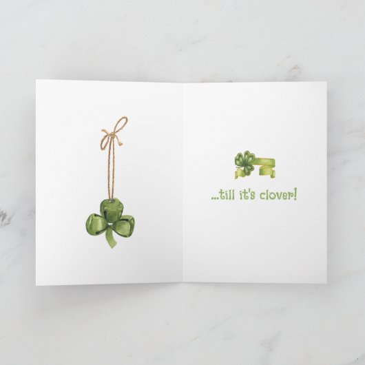 Carte de Jour de la Saint Patrick amusante Gnome G (Intérieur)