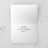 Carte de Jour de la Saint Patrick amusante : si pr (Intérieur)