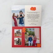 Carte de jour de l'année photo Dragon 2024 (Intérieur)