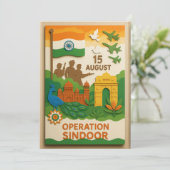 Carte de jour de l'opération Sindoor (Debout devant)