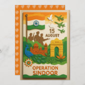 Carte de jour de l'opération Sindoor (Devant / Derrière)