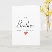 Carte de jour de mariage à Frère, carte Mariage (Fleur jaune)
