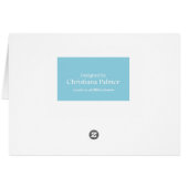 Carte de jour de mariage Personnaliser - M. & Mme (Dos Horizontal)