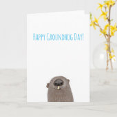 Carte de jour de marmotte (Fleur jaune)