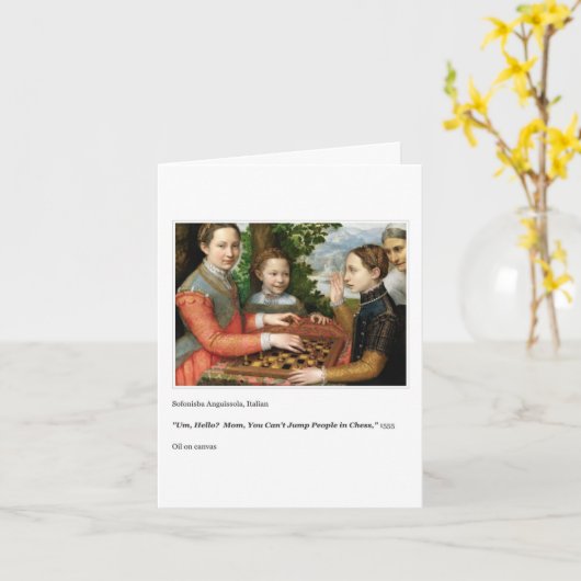 CARTE DE JOUR DE MÈRE CHESS (Fleur jaune)