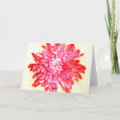 Carte de jour de mère chrysanthème rose (Dos)