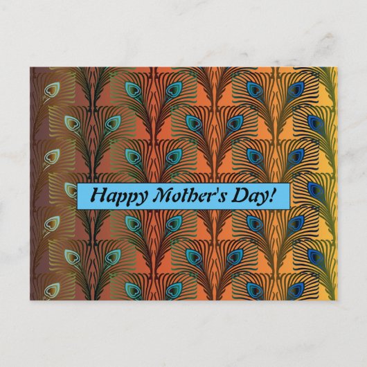 Carte de jour de mère rétro (Devant)