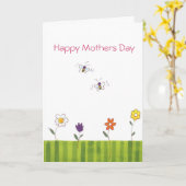 Carte de jour de mères (Fleur jaune)