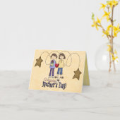 carte de jour de mères (Fleur jaune)