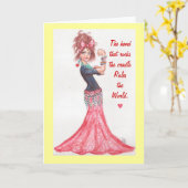 Carte de jour de mères (Fleur jaune)