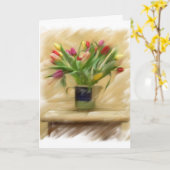 Carte de jour de mères (Fleur jaune)