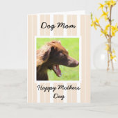 Carte de jour de mères pour des mamans de chien (Fleur jaune)