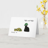 Carte de jour de Puffie et de Muffie St Patrick (Fleur jaune)