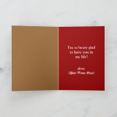 Carte de jour de Saint Valentin, ours en peluche,  (Intérieur)