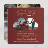 Carte de jour de Saint Valentin personnalisée (Devant / Derrière)