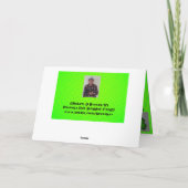 Carte de jour de salutation de la Saint-Patrick (Dos)