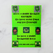 Carte de jour de salutation de la Saint-Patrick (Intérieur)