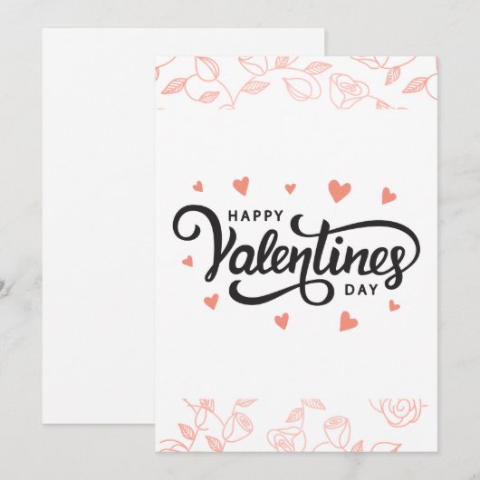 Carte de jour de Valantine (Devant / Derrière)