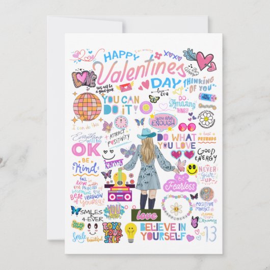 CARTE DE JOUR DE VALENTINE INSPIRÉE PAR SWIFT (Devant)