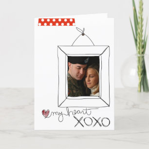 carte de jour de valentines de photo