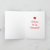 Carte de jour de Valentines de raton laveur (Intérieur)