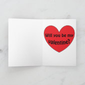 Carte de jour de Valentines humoristique Mustache  (Intérieur)